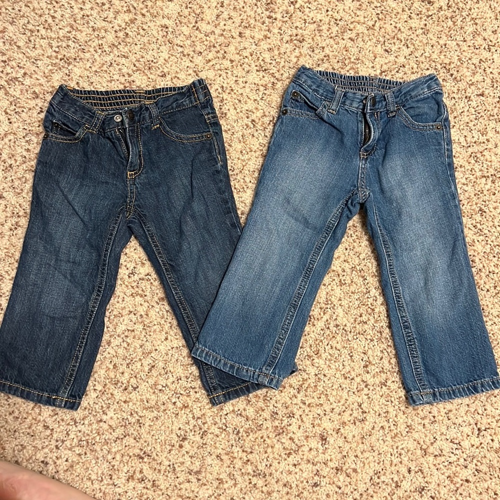 Set of baby boys Crazy 8 jeans, size 18-24 mo.